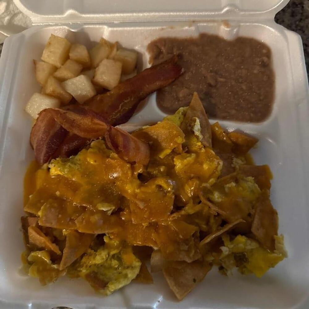 Migas with Cheese Plate